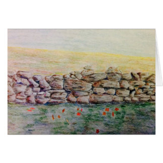 Mur en pierre de pays