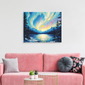 Mur en toile de haute qualité Aurora Borealis (Insitu(Salon))