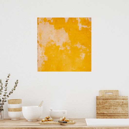 Mur jaune à Malte poster (Cuisine)