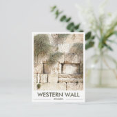 Mur occidental de Jérusalem Carte postale photo (Debout devant)