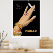 MURAD ( advertenties van 1920) Poster (Keuken)