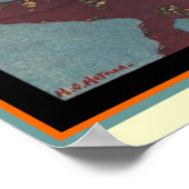 Murad affiche de la cigarette turque 16 x 20 (Coin)