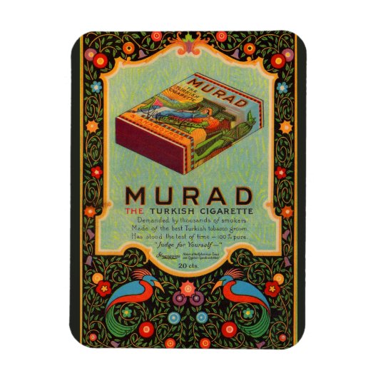 Murad Sigaretten en sigaretten uit 1920 Magneet (Verticaal)
