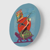 Murad sigarettendame rijder reuzenschildpad grote klok (Hoek)