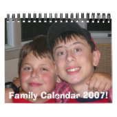 Mural 12406cd 001, calendrier 2007 de famille ! (Protection)