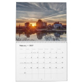 Mural 12 mois de calendrier de couchers du soleil (Feb 2027)