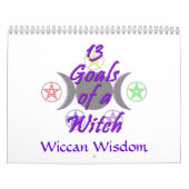 Mural 13 buts et calendrier de sagesse de Wiccan (Protection)
