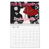 Mural 13 Phobias pour remplir le calendrier de l'année (Mar 2027)