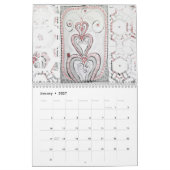 Mural 14 dessins originaux, calendrier 2018 (Jan 2027)