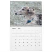 Mural 1 2016 Windhounds de soie par le calendrier de (Jan 2027)