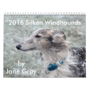 Mural 1 2016 Windhounds de soie par le calendrier de