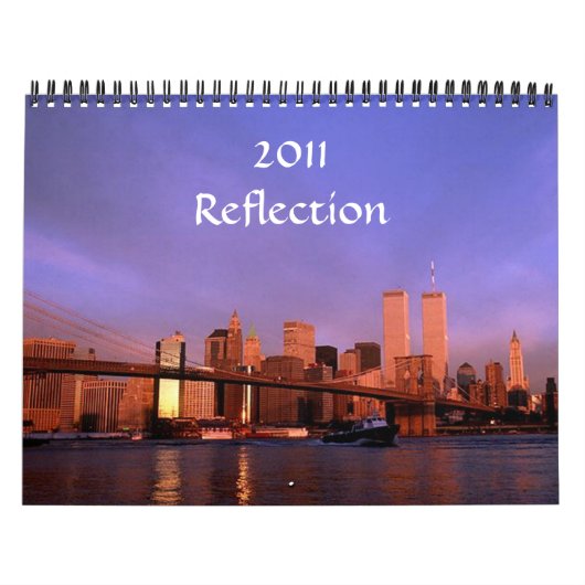 Mural 2011 "Réflexion" Calendrier Twin Towers Vues (Protection)