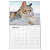 Mural 2015 calendrier avec des vacances - chats (Jan 2027)