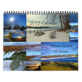 Mural 2015 calendrier - scènes de nature du Maine (Protection)