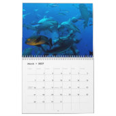 Mural 2015 requins du calendrier de mer de corail (Mar 2027)