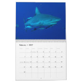 Mural 2015 requins du calendrier de mer de corail (Feb 2027)
