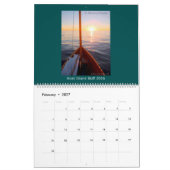Mural 2016 calendrier de skiff d'île de chèvre - 2017 (Feb 2027)