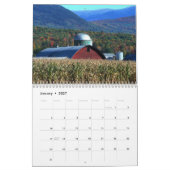 Mural 2016 calendrier Nouvelle Angleterre le beau (Jan 2027)