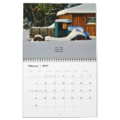 Mural 2016 scènes de nature de calendrier du Maine (Feb 2027)