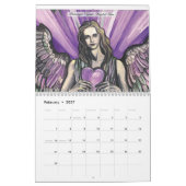 Mural 2017 un calendrier d'ange - milieu (Feb 2027)