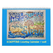 Mural 2018 écritures saintes de coloration de CALENDRIER (Protection)