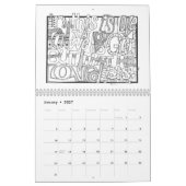 Mural 2018 écritures saintes de coloration de CALENDRIER (Jan 2027)