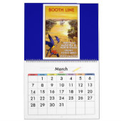 Mural Affiches vintages 2 de voyage de calendrier (Mar 2027)