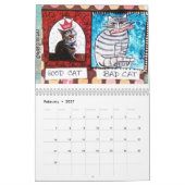 Mural AIMEZ-MOI AMOUR MON CALENDRIER de milieu d'ANIMAUX (Feb 2027)