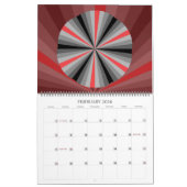 Mural Année colorée Calendrier de 12 mois (Feb 2026)