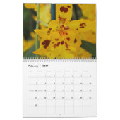 Mural Année des orchidées 2014 Calendrier des orchidées  (Feb 2027)