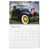 Mural Antique Automobile Calendrier 20xx (Feb 2026)