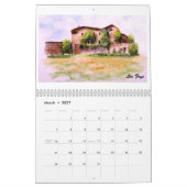 Mural Aquarelles par le calendrier de Lin Frye 2014 (Mar 2027)