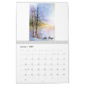 Mural Aquarelles par le calendrier de Lin Frye 2014 (Jan 2027)