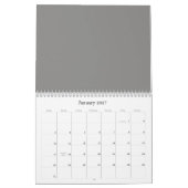Mural Arrière - plans gris sur un calendrier (Jan 2027)