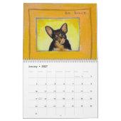 Mural Art 2011 de chien de calendrier de chiwawa mignon (Jan 2027)