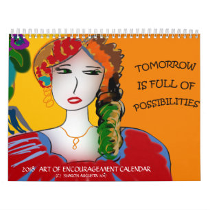 MURAL ART 2018 DE CALENDRIER D'ENCOURAGEMENT