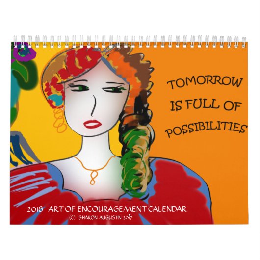MURAL ART 2018 DE CALENDRIER D'ENCOURAGEMENT (Protection)