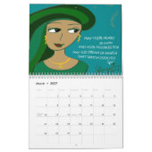 MURAL ART 2018 DE CALENDRIER D'ENCOURAGEMENT (Mar 2027)