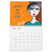 MURAL ART 2018 DE CALENDRIER D'ENCOURAGEMENT (Feb 2027)