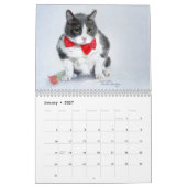 Mural Art de calendrier comportant des animaux d'abri (Jan 2027)