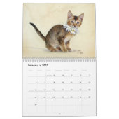 Mural Art de calendrier comportant des animaux d'abri (Feb 2027)