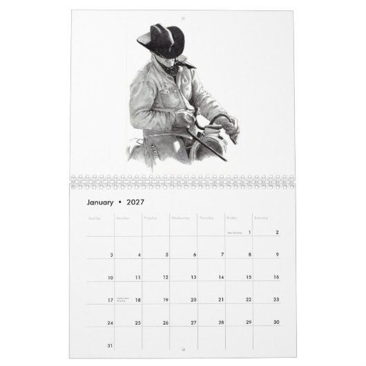Mural ART DE CRAYON, DESSINS : CALENDRIER : Joyce (Jan 2027)