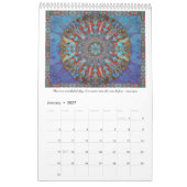 Mural Art du calendrier 2016 de mandala de gentillesse (Jan 2027)