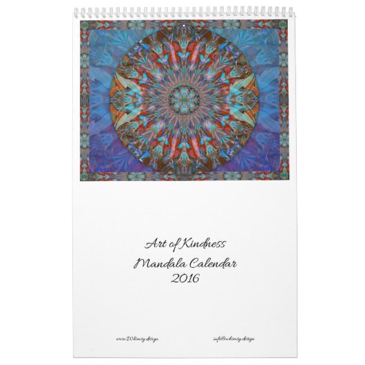 Mural Art du calendrier 2016 de mandala de gentillesse (Protection)