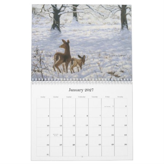 Mural Art impressionniste de calendrier de John Pompeo (Jan 2027)
