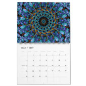 Mural Artiste fractale Calendrier de 12 mois (Mar 2027)