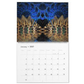 Mural Artiste fractale Calendrier de 12 mois (Jan 2027)