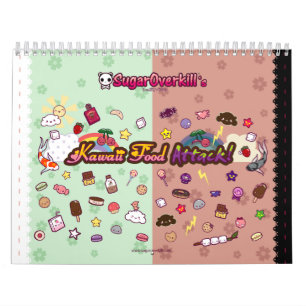 Mural Attaque de nourriture de Kawaii ! Calendrier 2010
