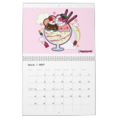 Mural Attaque de nourriture de Kawaii ! Calendrier 2010 (Mar 2027)