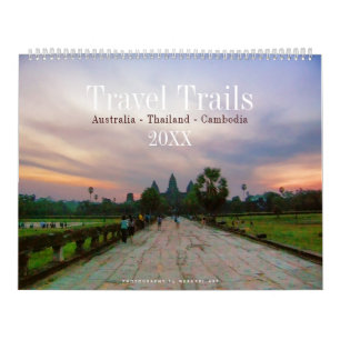 Mural Australie Thaïlande Cambodge Voyage Calendrier des